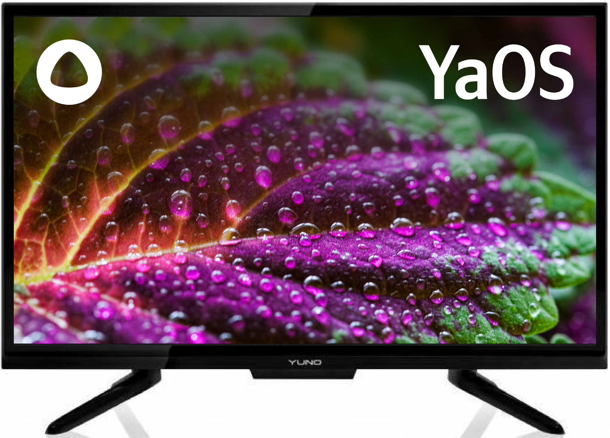 24" Телевизор YUNO ULX-24TCS221, HD, черный, смарт ТВ, YaOS