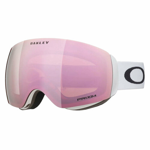 Лыжная маска Oakley Flight Deck, L, Matte White/Prizm Rose Gold