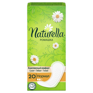 Naturella прокладки ежедневные Camomile Normal daily, 2 капли, 20 шт.