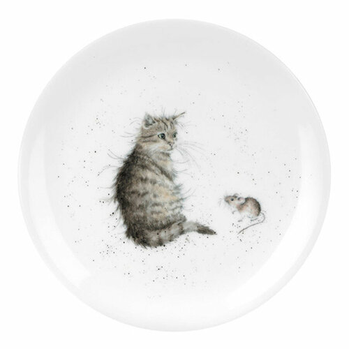 Тарелка закусочная Royal Worcester Забавная фауна Кот и мышь 20 см