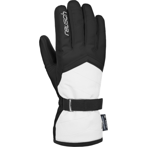 Перчатки Reusch, водонепроницаемый материал, с утеплением, размер 7, белый, черный