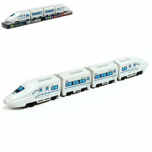 Поезд «Скорый», свет, звук, на батарейках игрушка машина пластмассовая на батарейках поезд 29см свет звук картонная упаковка