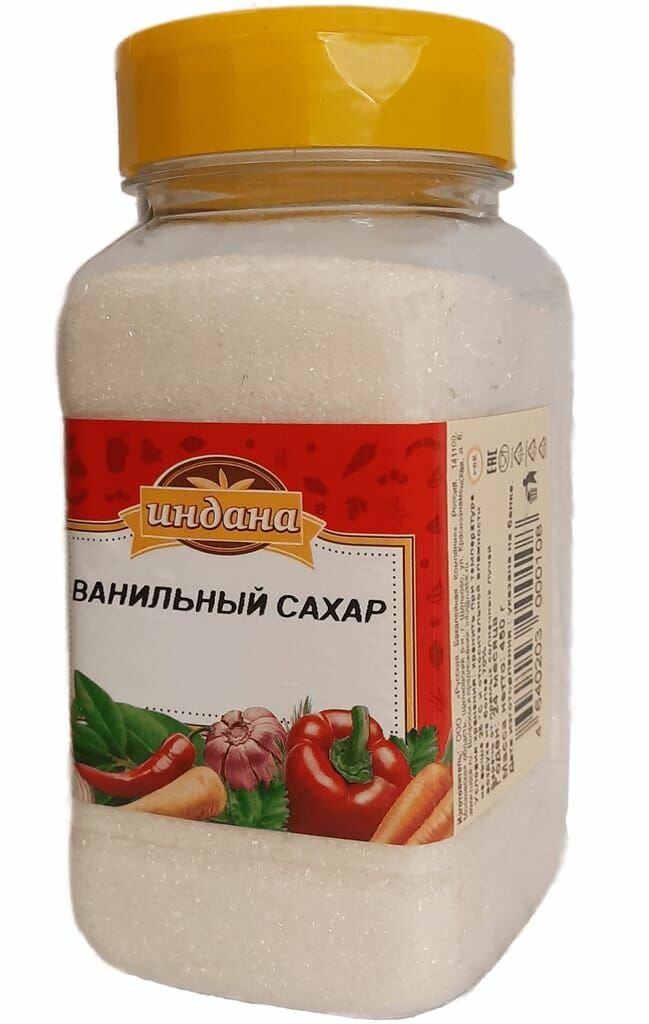 Ванильный сахар ТМ "Индана", 500 мл./ 450 гр.