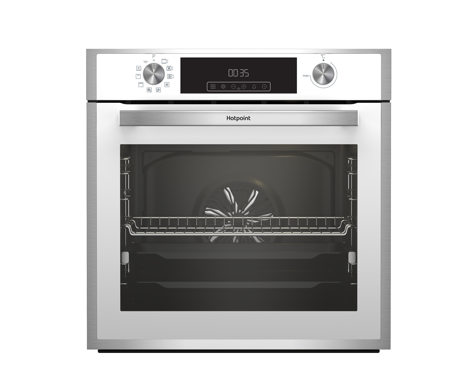 Встраиваемый электрический духовой шкаф HOTPOINT FE9 831 JSH WH, с грилем, белый