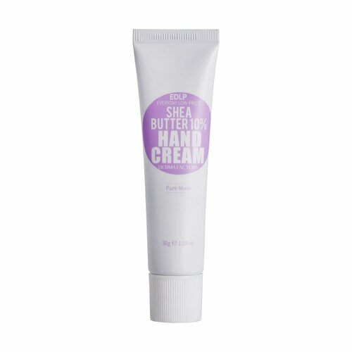 Derma Factory Крем для рук с маслом ши аромат мускуса Shea Butter 10% Hand Cream Pure Musk, 30г