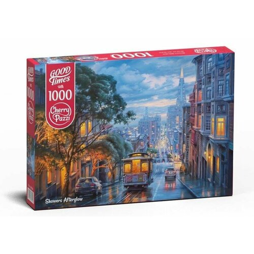 Пазл Cherry Pazzi 1000 деталей: Огни города после дождя