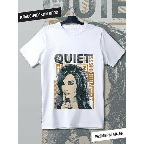 фото Футболка, размер l, белый будь на стиле