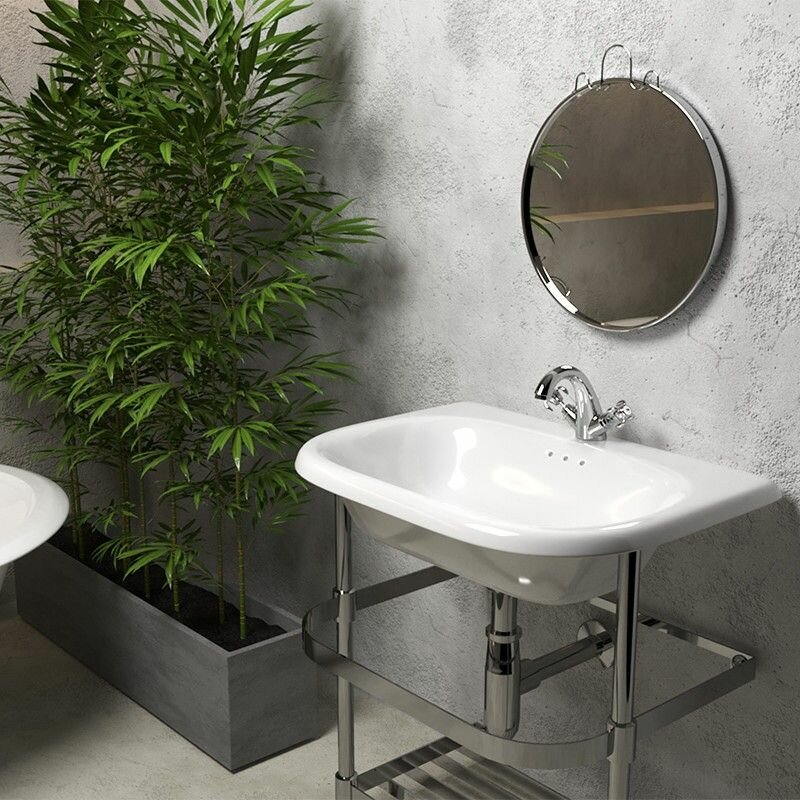 Смеситель для раковины Paini Ornellaia двухвентильный, хром