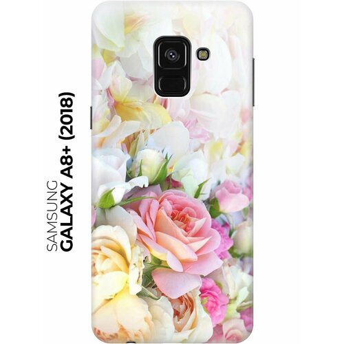 Cиликоновый прозрачный чехол ArtColor для Samsung Galaxy A8+ (2018) с принтом Нежные розы cиликоновый прозрачный чехол artcolor для honor 20 с принтом нежные розы
