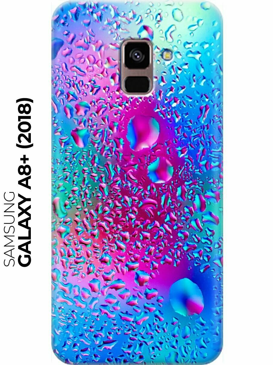 RE: PA Накладка Transparent для Samsung Galaxy A8+ (2018) с принтом "Капли на стекле"