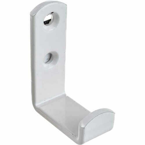 Настенный крючок VORMANN 49х36х17х3,5 мм, оцинкованный, цвет: белый 00280 001 W