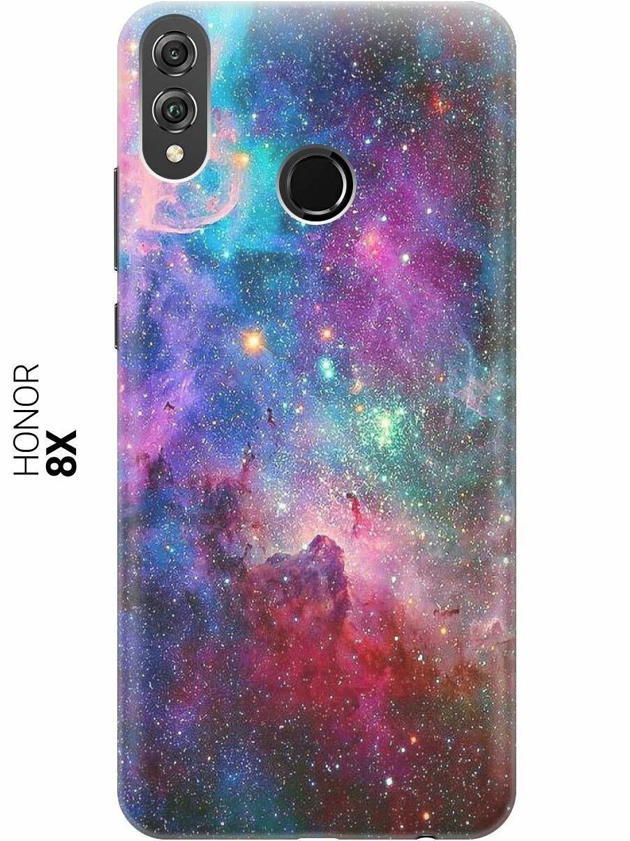 фото GOSSO Ультратонкий силиконовый чехол-накладка для Honor 8X с принтом "Волшебный космос"