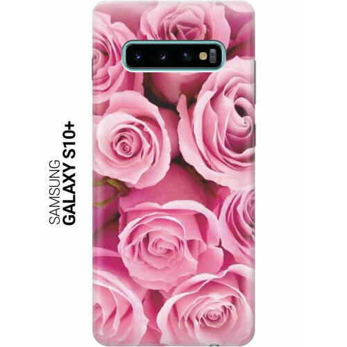 Ультратонкий силиконовый чехол-накладка для Samsung Galaxy S10+ с принтом Букет роз ультратонкий силиконовый чехол накладка для samsung galaxy a42 с принтом букет роз