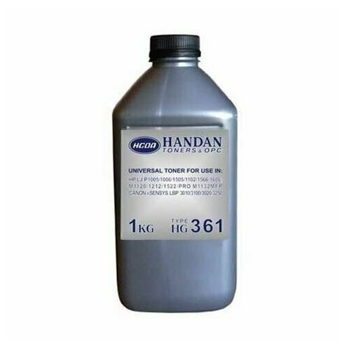HANDAN Тонер универсальный для HP LJ P1005/P1006, Тип HG361, 1 кг, канистра