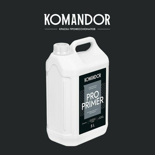 Грунтовка-концентра укрепляющая KOMANDOR Pro Primer 5 л.