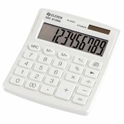 Калькулятор настольный Eleven SDC-810NR-WH (10-разрядный) двойное питание, белый (SDC-810NR-WH)
