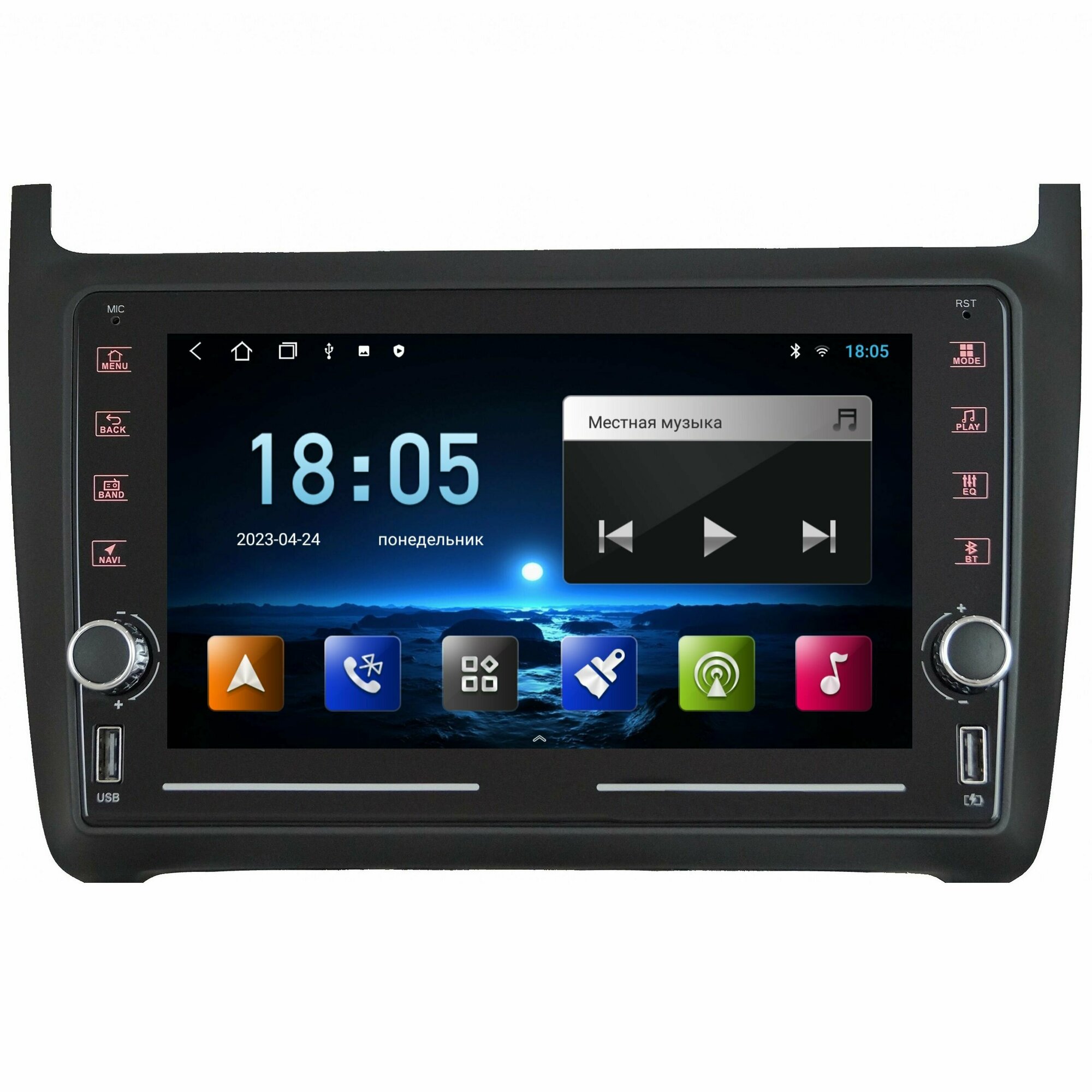 Магнитола K8 Volkswagen Polo - Android 12 - Память 2+32Gb - IPS экран