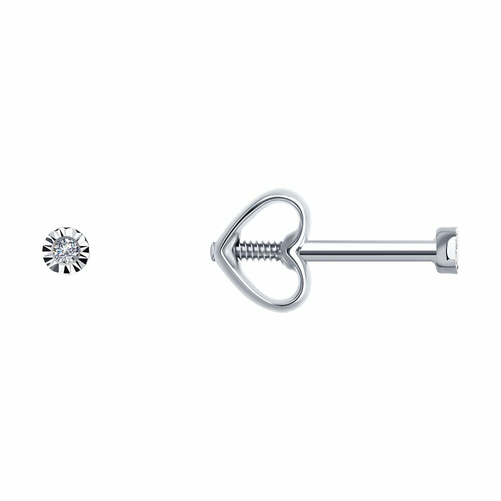 Серьги пусеты Diamant 