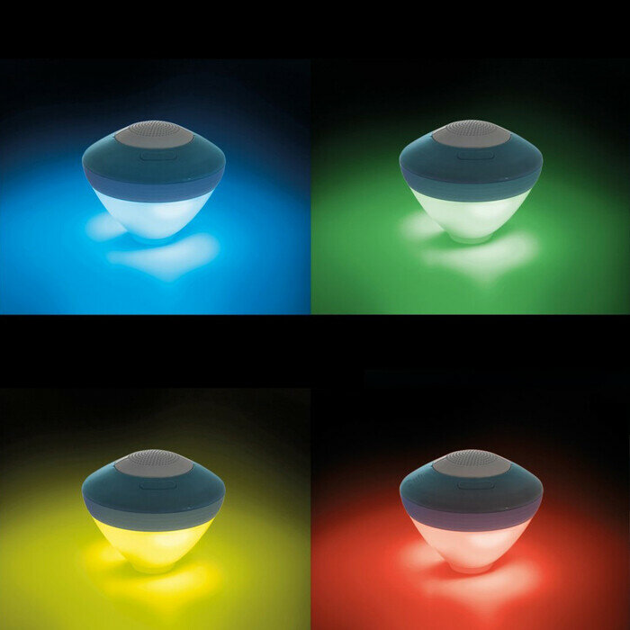 Плавающая музыкальная Bluetooth-колонка с Led-подсветкой Intex - фото №8