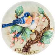 Тарелка декоративная lefard птицы на ветке 20,5х5,5 см Lefard (176097)