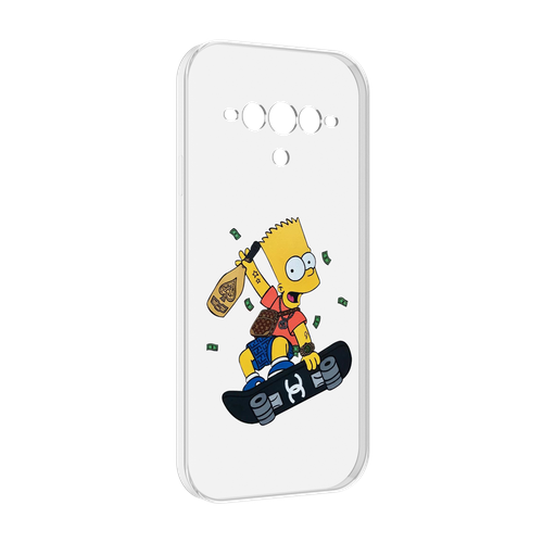Чехол MyPads барт-скейтер детский для Doogee V30 задняя-панель-накладка-бампер