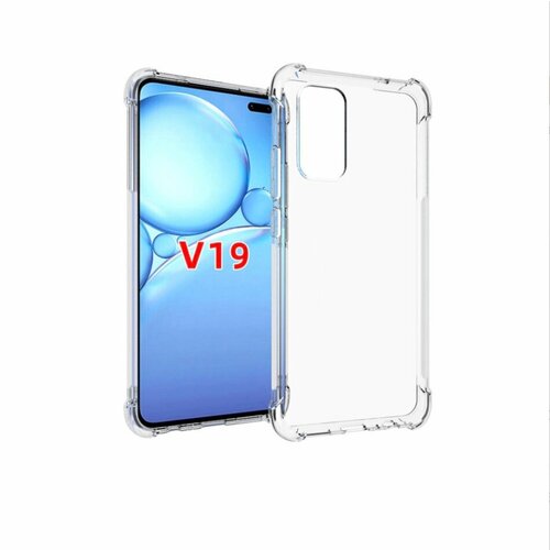 Чехол задняя-панель-накладка-бампер MyPads Tocco для Vivo V19 с усиленной защитой углов противоударный прозрачный чехол задняя панель накладка бампер mypads tocco для vivo x note 5g с усиленной защитой углов противоударный прозрачный