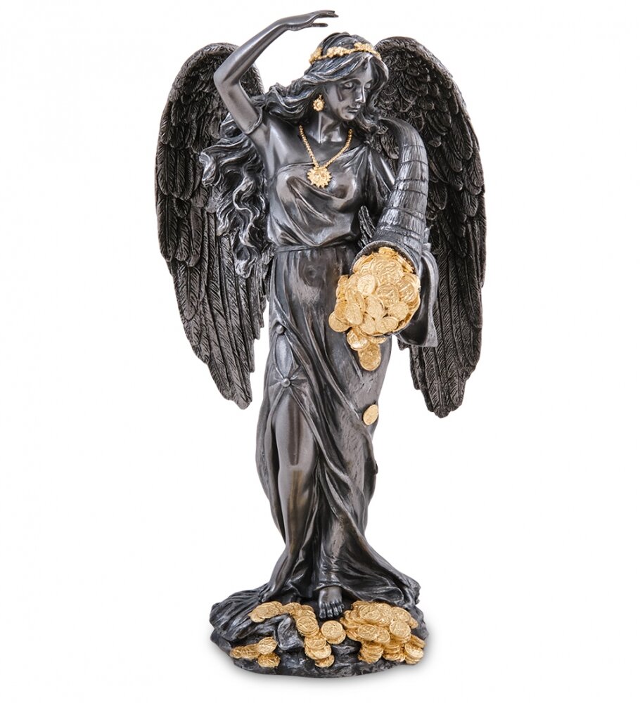 Статуэтка Veronese "Фортуна - Богиня счастья и удачи" (black/gold) WS-17