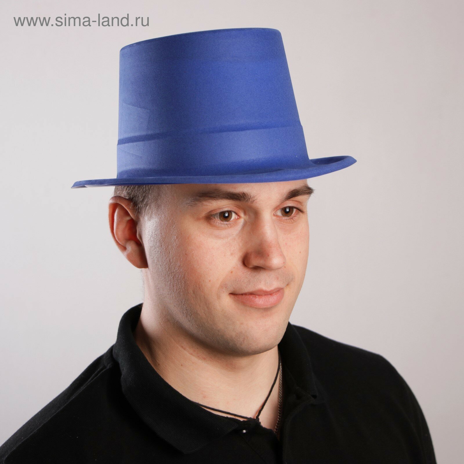 Карнавальная шляпа "Цилиндр", цвет синий 325736