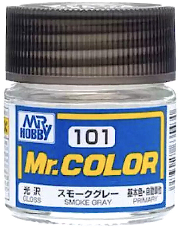 Mr.Color Краска эмалевая цвет Дымчато-серый глянцевый, 10мл