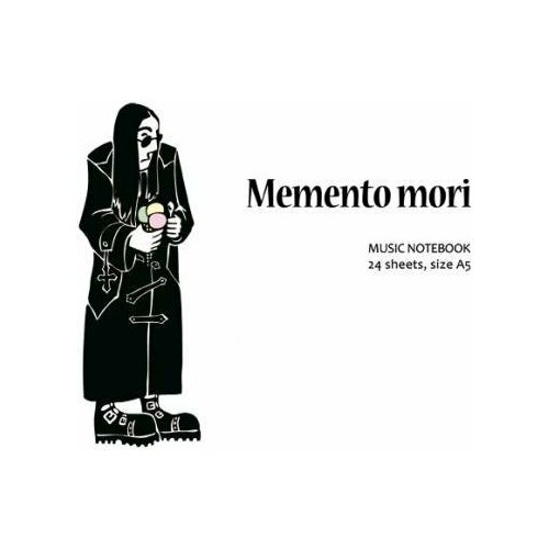 MUSIC NOTEBOOK Нотная тетрадь Ozzy Memento mori формат А5, 24 листа