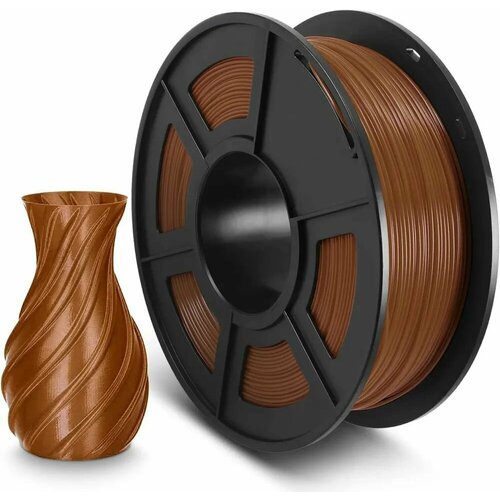 PLA пластик для 3D принтера Solidfilament 1кг 1,75мм, кофейный, для 3Д-печати