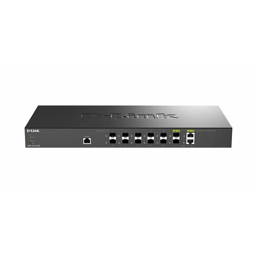 Коммутатор D-Link DXS-1210-12SC/B1A 10 портов 10GBase-X SFP+ 2 комбо-порта 10GBase-T/SFP+ d link коммутатор 20 портов 10g sfp 4 комбо порта 10gbase t sfp dxs 3400 24sc a1asi