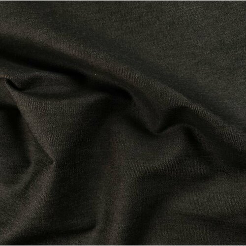 Ткань костюмная (черный) 100 хлопок италия 55см* 154 см