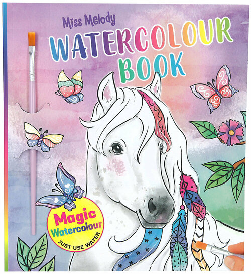 Альбом для раскрашивания Акварель Miss Melody Watercolour Book