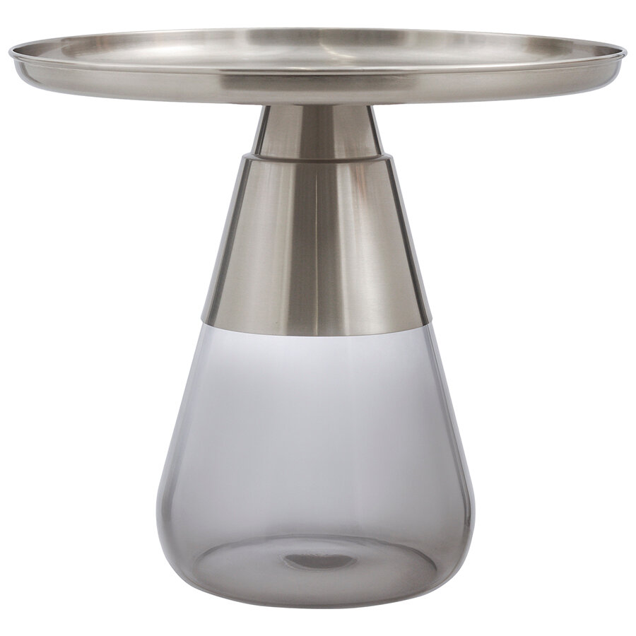 фото Столик кофейный Rune, 40 см, мрамор/черный