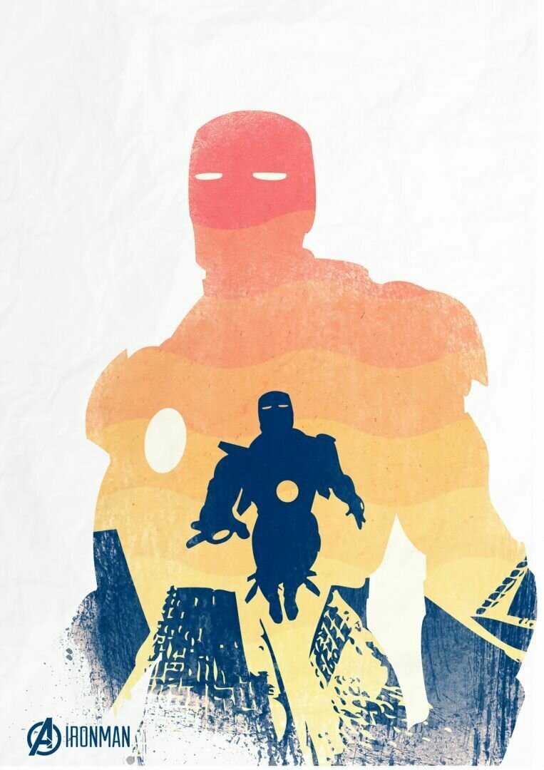 Плакат постер на бумаге The Avengers-Iron Man/Мстители-Железный Человек. Размер 42 х 60 см