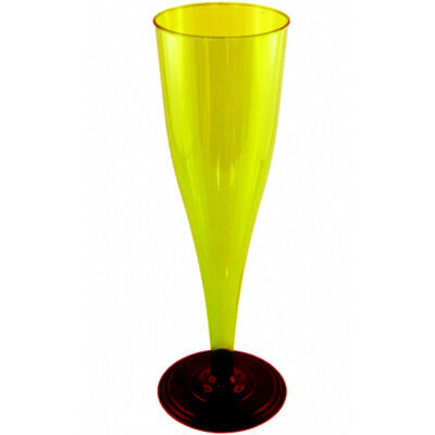 фото Фужеры под шампанское 170мл желтые 6шт