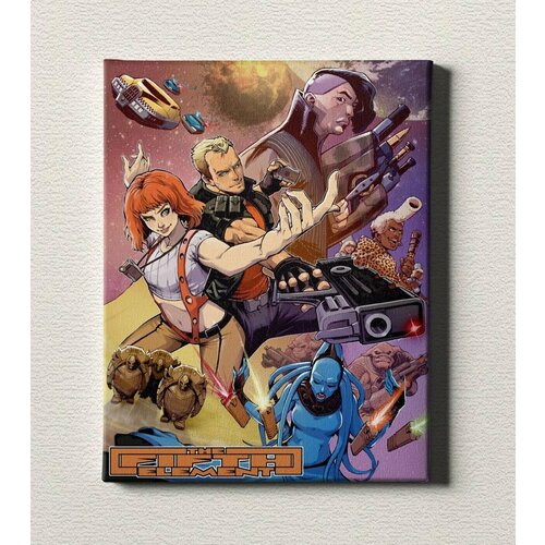 Интерьерный постер / Картина на стену / Картина в подарок для дома / Картина на холсте для интерьера - Фильм Пятый Элемент, размер 30х40см