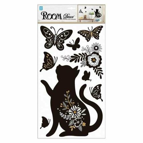 Наклейка Милая кошечка 24х41 см