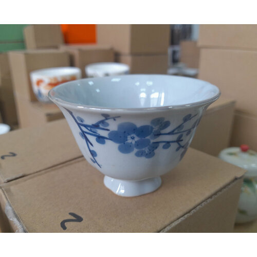 Пиала селадоновая ручной росписи 