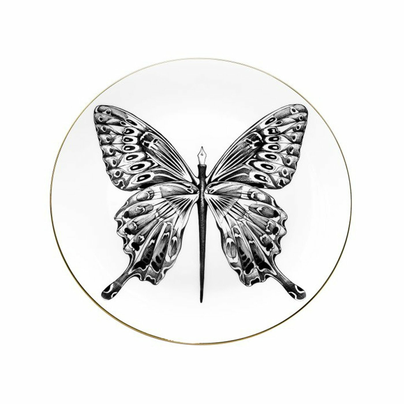 Тарелка десертная Butterfly Pen, 17 см