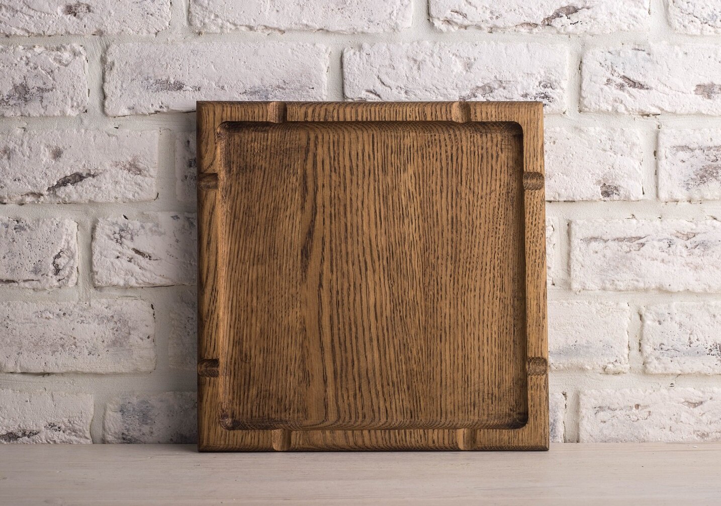 фото Тарелка для стейков "Тибон" из дуба