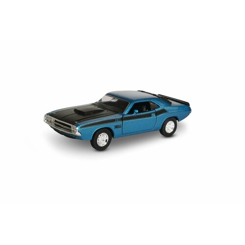 Машинка WELLY 1970 DODGECHALLENGER T/A Синий / модель машины 1:38 с пружинным механизмом игрушка welly модель машины 1 38 с пруж мех dodge challenger t a 1970