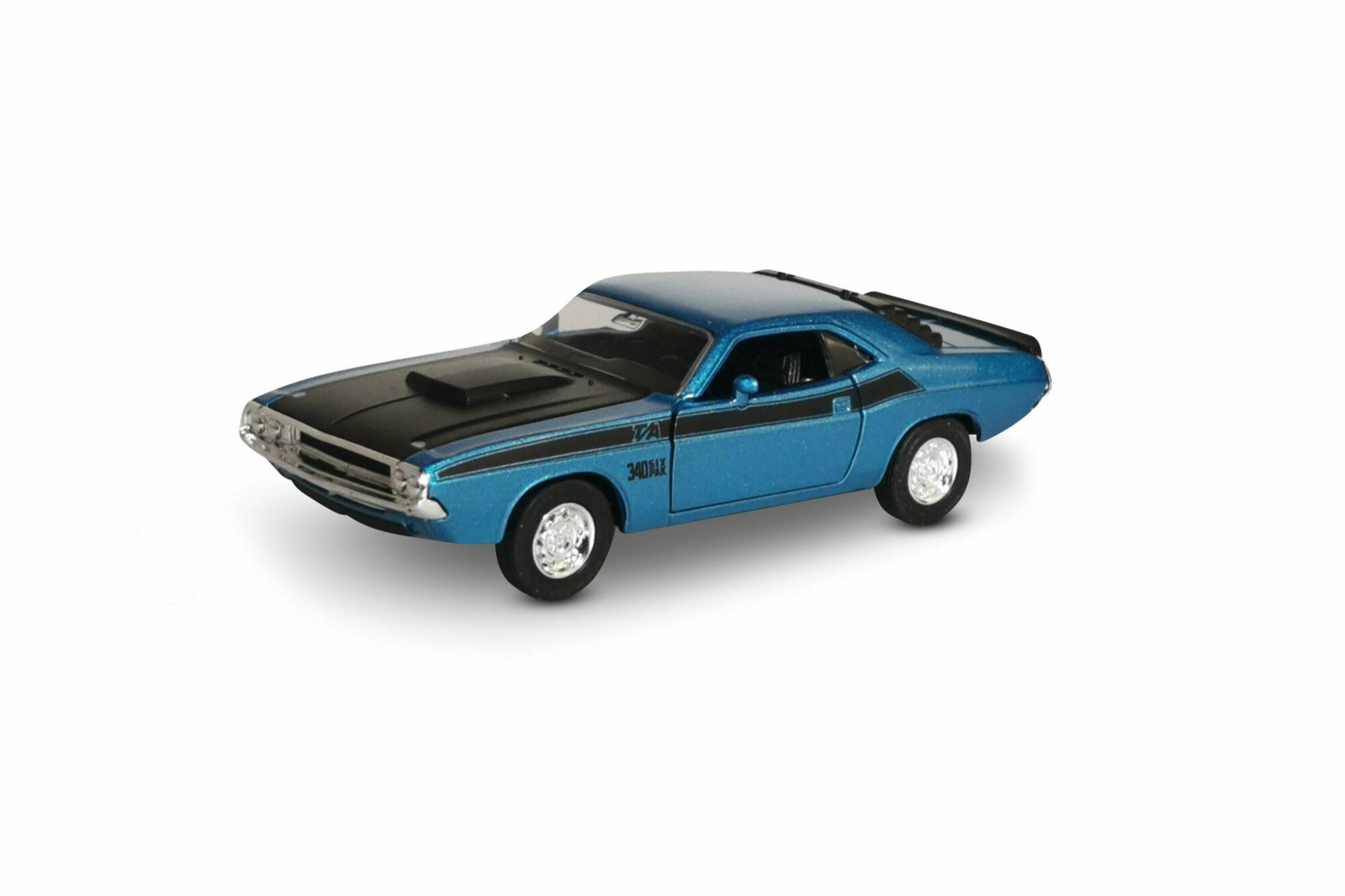 Машинка WELLY 1970 DODGECHALLENGER T/A Синий / модель машины 1:38 с пружинным механизмом