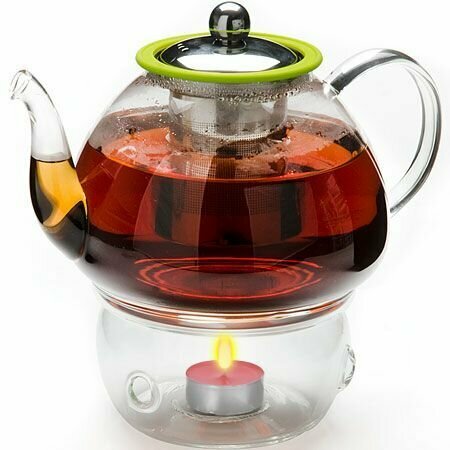 фото Чайник заварочный с подогревом и ситечком