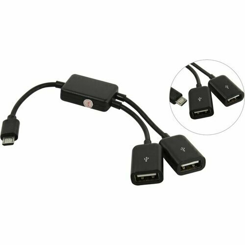 Адаптер OTG (On-The-Go) USB 2.0 micro-B -> 2x A Ks-is KS-320 usb 2 0 micro b