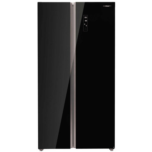 Холодильник Side by Side Kraft KF-MS5851BI Черное стекло 8349000₽