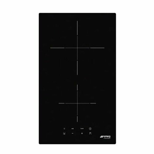Встраиваемая варочная панель Smeg Индукционная 30 см Ультранизкий профиль или вровень со столешницей черный 5749000₽