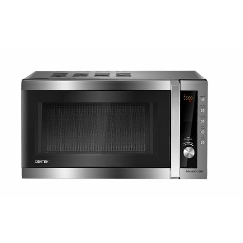 Микроволновая печь Centek CT-1582 сталь 700W 20л 8 программ таймер подсветка 1083100₽