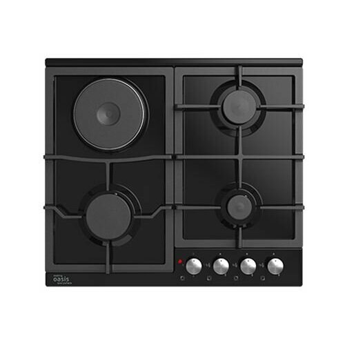 Поверхность газ Oasis P-MBK31 черн 4-х комф розж чугун решеткиТурция 1685000₽